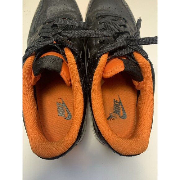 NIKE AIR FORCE 1 07 PREMIUM "HALLOWEEN 2021" BLACK-STARFISH SZ 9.5 [DC8891-001] - Picture 8 of 9